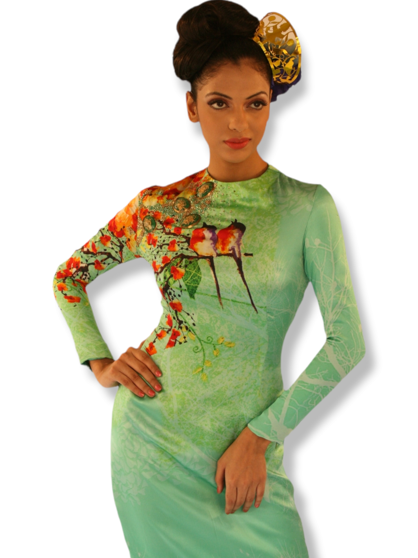 Green Bird Dress